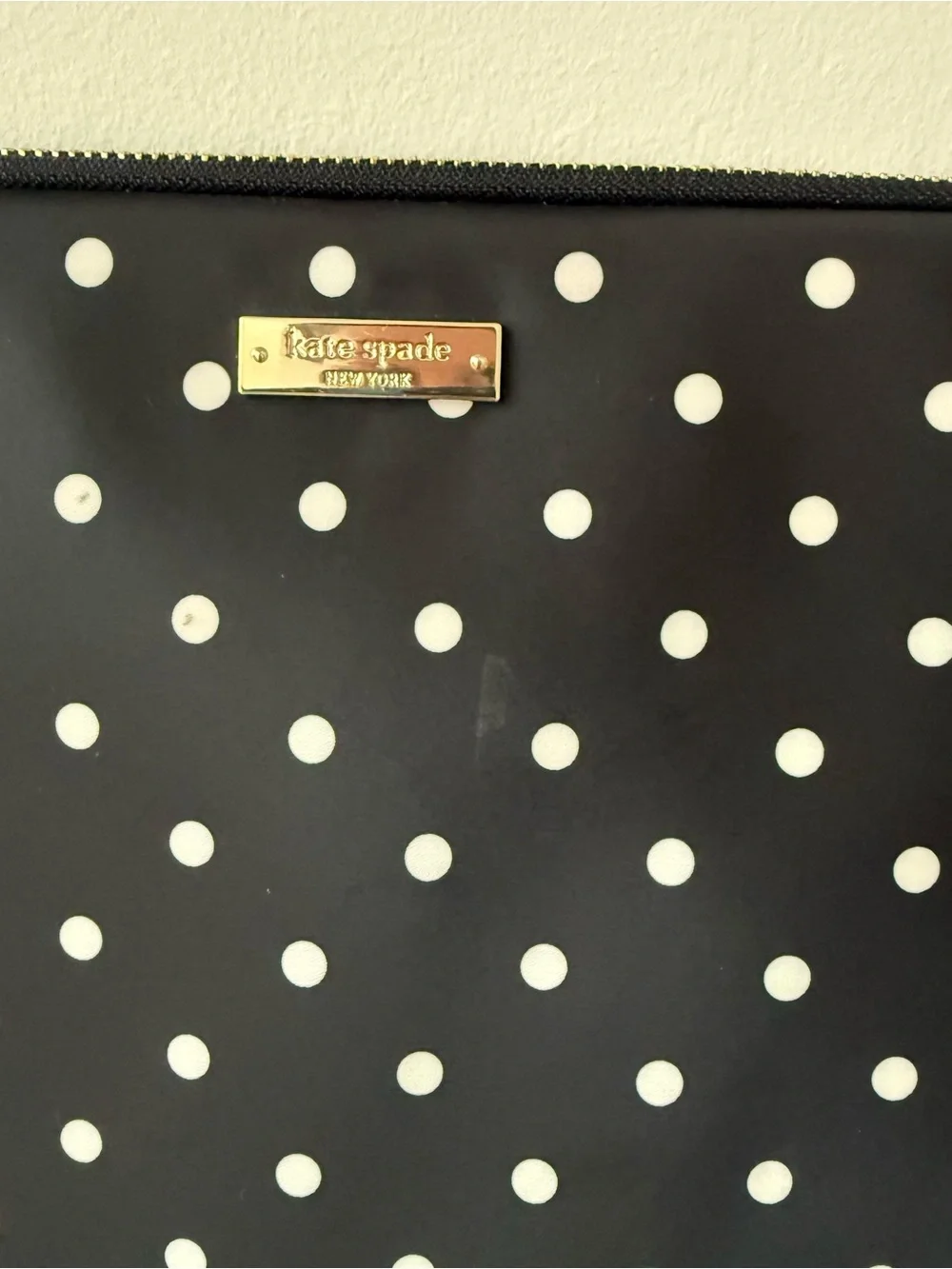 kate spade Black and White Polka Dot Laptop case